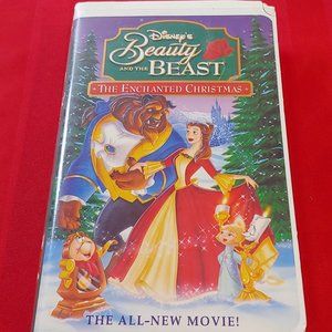 1997 LIMITED RUN V.H.S. COPY OF BEAUTY & THE BEAST ENCHANTED CHRISTMAS!!!